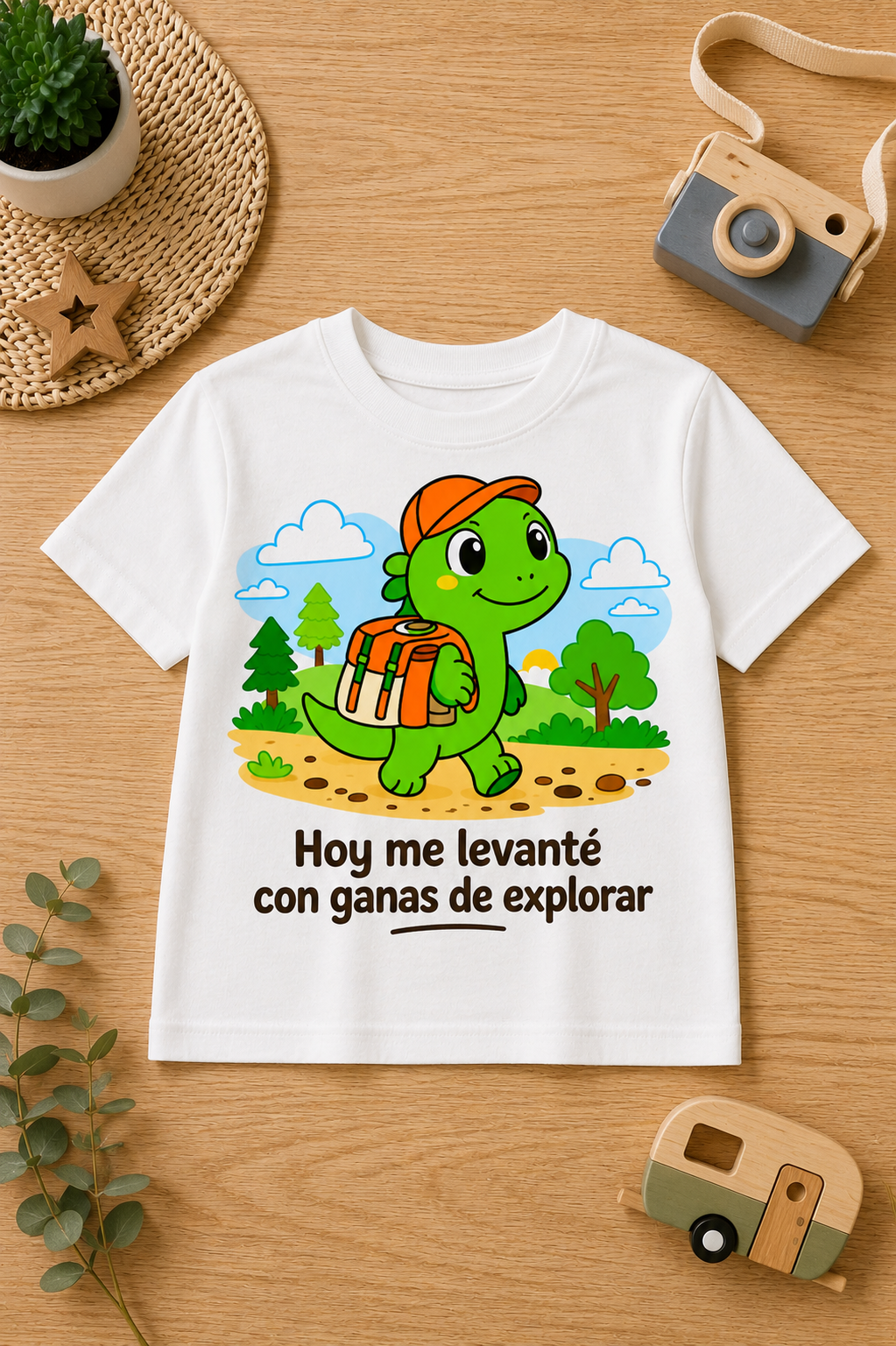Camiseta 'Listo para explorar'