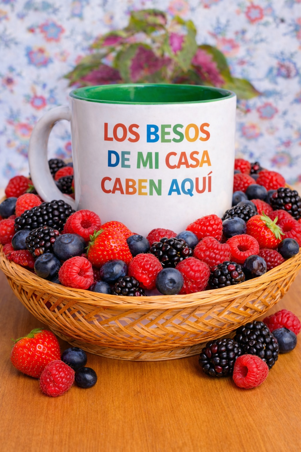 Taza besos de casa
